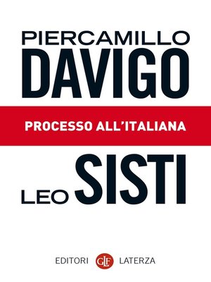 cover image of Processo all'italiana